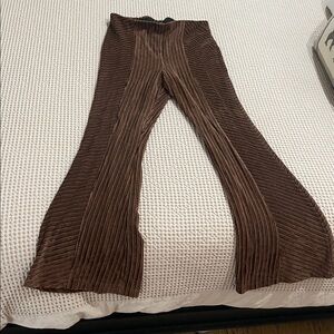 Free People Brown Flare Pants